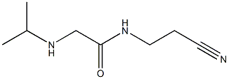 N-(2-cyanoethyl)-2-(propan-2-ylamino)acetamide Struktur