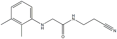 N-(2-cyanoethyl)-2-[(2,3-dimethylphenyl)amino]acetamide Struktur