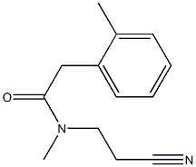 N-(2-cyanoethyl)-N-methyl-2-(2-methylphenyl)acetamide Struktur