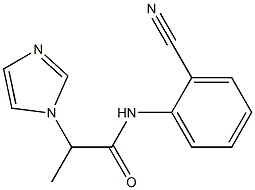 N-(2-cyanophenyl)-2-(1H-imidazol-1-yl)propanamide Struktur