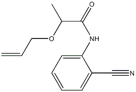 N-(2-cyanophenyl)-2-(prop-2-en-1-yloxy)propanamide Struktur