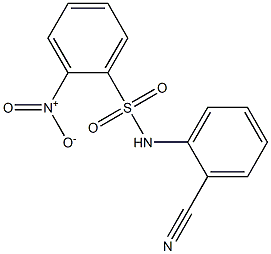 N-(2-cyanophenyl)-2-nitrobenzene-1-sulfonamide Struktur