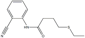 N-(2-cyanophenyl)-4-(ethylsulfanyl)butanamide Struktur