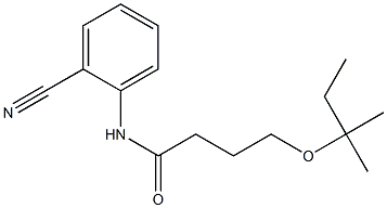 N-(2-cyanophenyl)-4-[(2-methylbutan-2-yl)oxy]butanamide Struktur