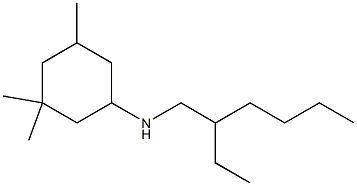 N-(2-ethylhexyl)-3,3,5-trimethylcyclohexan-1-amine Struktur