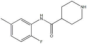 N-(2-fluoro-5-methylphenyl)piperidine-4-carboxamide Struktur