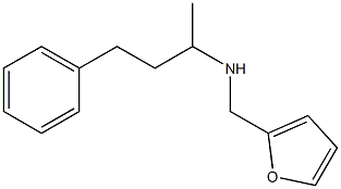 N-(2-furylmethyl)-N-(1-methyl-3-phenylpropyl)amine Struktur