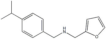 N-(2-furylmethyl)-N-(4-isopropylbenzyl)amine Struktur