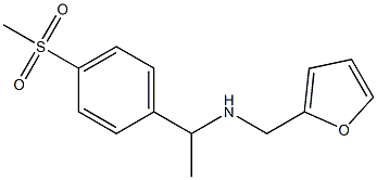 N-(2-furylmethyl)-N-{1-[4-(methylsulfonyl)phenyl]ethyl}amine Struktur