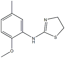 N-(2-methoxy-5-methylphenyl)-4,5-dihydro-1,3-thiazol-2-amine Struktur