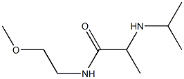 N-(2-methoxyethyl)-2-(propan-2-ylamino)propanamide Struktur