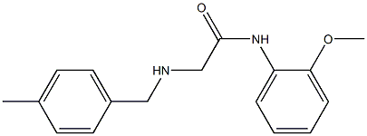 N-(2-methoxyphenyl)-2-{[(4-methylphenyl)methyl]amino}acetamide Struktur