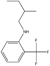 N-(2-methylbutyl)-2-(trifluoromethyl)aniline Struktur