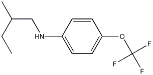 N-(2-methylbutyl)-4-(trifluoromethoxy)aniline Struktur