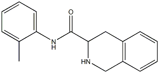 N-(2-methylphenyl)-1,2,3,4-tetrahydroisoquinoline-3-carboxamide Struktur