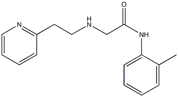 N-(2-methylphenyl)-2-{[2-(pyridin-2-yl)ethyl]amino}acetamide Struktur