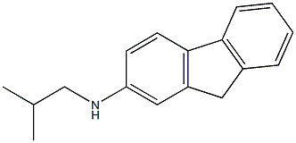 N-(2-methylpropyl)-9H-fluoren-2-amine Struktur