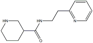 N-(2-pyridin-2-ylethyl)piperidine-3-carboxamide Struktur