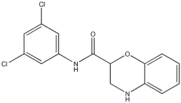 N-(3,5-dichlorophenyl)-3,4-dihydro-2H-1,4-benzoxazine-2-carboxamide Struktur