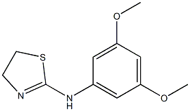 N-(3,5-dimethoxyphenyl)-4,5-dihydro-1,3-thiazol-2-amine Struktur