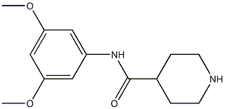 N-(3,5-dimethoxyphenyl)piperidine-4-carboxamide Struktur