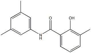 N-(3,5-dimethylphenyl)-2-hydroxy-3-methylbenzamide Struktur