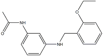 N-(3-{[(2-ethoxyphenyl)methyl]amino}phenyl)acetamide Struktur