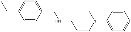 N-(3-{[(4-ethylphenyl)methyl]amino}propyl)-N-methylaniline Struktur