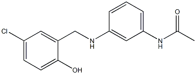 N-(3-{[(5-chloro-2-hydroxyphenyl)methyl]amino}phenyl)acetamide Struktur