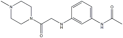 N-(3-{[2-(4-methylpiperazin-1-yl)-2-oxoethyl]amino}phenyl)acetamide Struktur