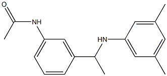 N-(3-{1-[(3,5-dimethylphenyl)amino]ethyl}phenyl)acetamide Struktur