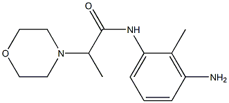 N-(3-amino-2-methylphenyl)-2-morpholin-4-ylpropanamide Struktur