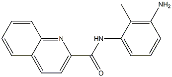 N-(3-amino-2-methylphenyl)quinoline-2-carboxamide Struktur