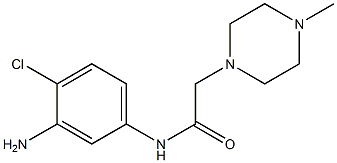 N-(3-amino-4-chlorophenyl)-2-(4-methylpiperazin-1-yl)acetamide Struktur