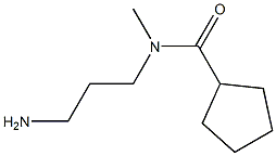 N-(3-aminopropyl)-N-methylcyclopentanecarboxamide Struktur