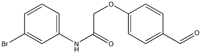 N-(3-bromophenyl)-2-(4-formylphenoxy)acetamide Struktur