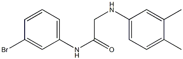 N-(3-bromophenyl)-2-[(3,4-dimethylphenyl)amino]acetamide Struktur