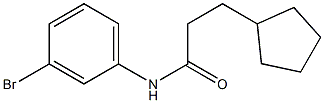 N-(3-bromophenyl)-3-cyclopentylpropanamide Struktur