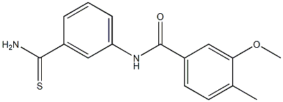 N-(3-carbamothioylphenyl)-3-methoxy-4-methylbenzamide Struktur