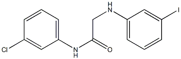 N-(3-chlorophenyl)-2-[(3-iodophenyl)amino]acetamide Struktur