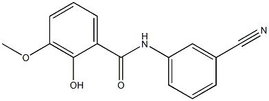 N-(3-cyanophenyl)-2-hydroxy-3-methoxybenzamide Struktur