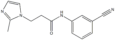 N-(3-cyanophenyl)-3-(2-methyl-1H-imidazol-1-yl)propanamide Struktur