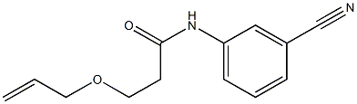 N-(3-cyanophenyl)-3-(prop-2-en-1-yloxy)propanamide Struktur