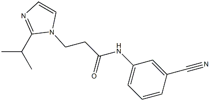 N-(3-cyanophenyl)-3-[2-(propan-2-yl)-1H-imidazol-1-yl]propanamide Struktur