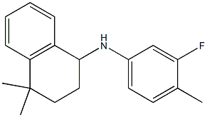 N-(3-fluoro-4-methylphenyl)-4,4-dimethyl-1,2,3,4-tetrahydronaphthalen-1-amine Struktur