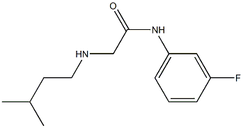 N-(3-fluorophenyl)-2-[(3-methylbutyl)amino]acetamide Struktur