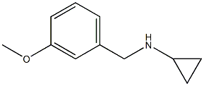 N-(3-methoxybenzyl)cyclopropanamine Struktur