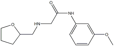 N-(3-methoxyphenyl)-2-[(oxolan-2-ylmethyl)amino]acetamide Struktur