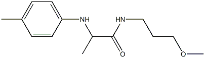 N-(3-methoxypropyl)-2-[(4-methylphenyl)amino]propanamide Struktur