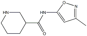 N-(3-methyl-1,2-oxazol-5-yl)piperidine-3-carboxamide Struktur